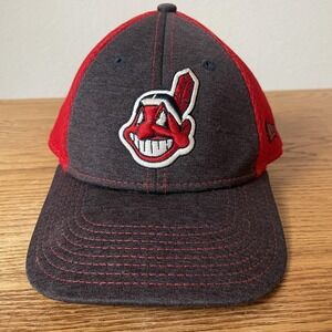 Cleveland Indians Hat Cap Strap Back Youth Red Gray MLB Baseball 9FORTY New Era